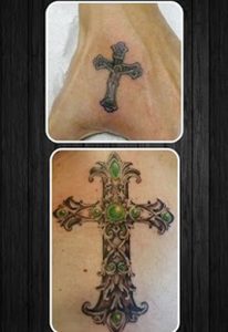 фото тату крест от 23.11.2017 №092 - tattoo cross - tattoo-photo.ru