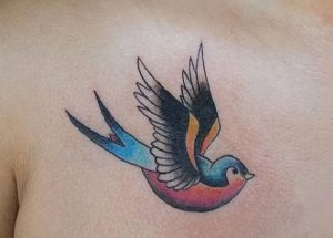 фото тату ласточка от 18.11.2017 №003 - tattoo swallow - tattoo-photo.ru