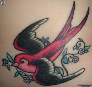 фото тату ласточка от 18.11.2017 №021 - tattoo swallow - tattoo-photo.ru