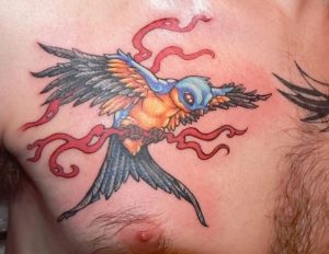 фото тату ласточка от 18.11.2017 №030 - tattoo swallow - tattoo-photo.ru