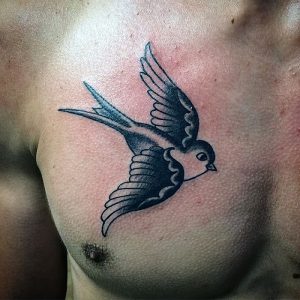 фото тату ласточка от 18.11.2017 №053 - tattoo swallow - tattoo-photo.ru