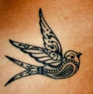 фото тату ласточка от 18.11.2017 №056 - tattoo swallow - tattoo-photo.ru