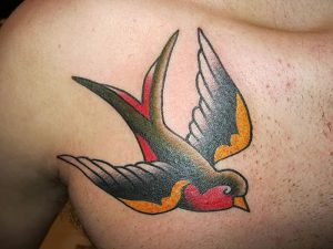 фото тату ласточка от 18.11.2017 №063 - tattoo swallow - tattoo-photo.ru