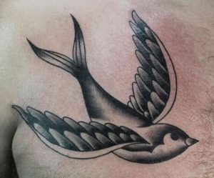 фото тату ласточка от 18.11.2017 №075 - tattoo swallow - tattoo-photo.ru