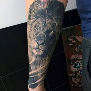 фото тату лев от 18.11.2017 №001 - tattoo lion - tattoo-photo.ru