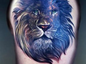 фото тату лев от 18.11.2017 №005 - tattoo lion - tattoo-photo.ru