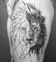 фото тату лев от 18.11.2017 №009 — tattoo lion — tattoo-photo.ru