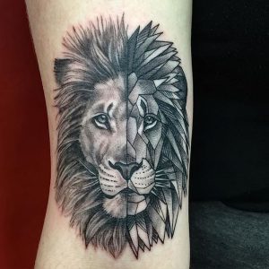 фото тату лев от 18.11.2017 №025 - tattoo lion - tattoo-photo.ru