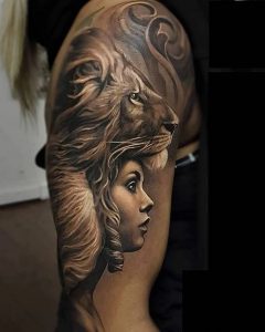 фото тату лев от 18.11.2017 №033 - tattoo lion - tattoo-photo.ru