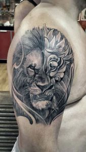 фото тату лев от 18.11.2017 №042 - tattoo lion - tattoo-photo.ru