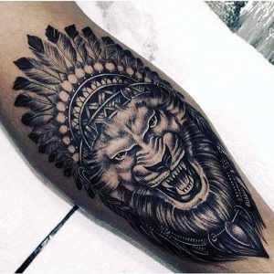 фото тату лев от 18.11.2017 №044 - tattoo lion - tattoo-photo.ru