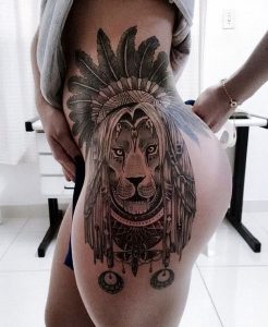 фото тату лев от 18.11.2017 №048 - tattoo lion - tattoo-photo.ru