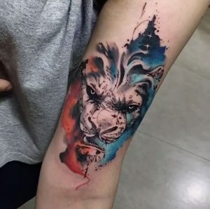 фото тату лев от 18.11.2017 №049 - tattoo lion - tattoo-photo.ru