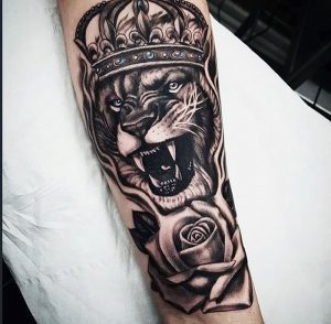 фото тату лев от 18.11.2017 №054 - tattoo lion - tattoo-photo.ru