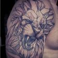 фото тату лев от 18.11.2017 №059 - tattoo lion - tattoo-photo.ru