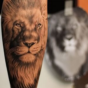 фото тату лев от 18.11.2017 №062 - tattoo lion - tattoo-photo.ru