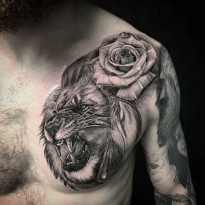 фото тату лев от 18.11.2017 №066 - tattoo lion - tattoo-photo.ru