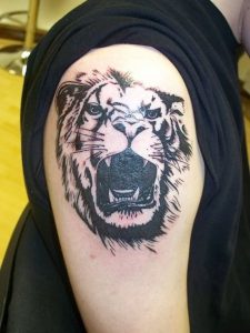 фото тату лев от 18.11.2017 №074 - tattoo lion - tattoo-photo.ru