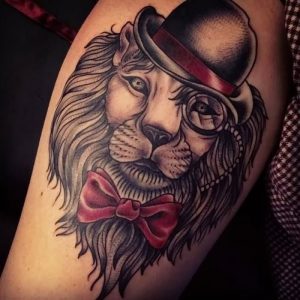 фото тату лев от 18.11.2017 №076 - tattoo lion - tattoo-photo.ru