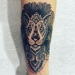 фото тату лев от 18.11.2017 №077 - tattoo lion - tattoo-photo.ru