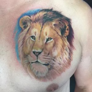 фото тату лев от 18.11.2017 №083 - tattoo lion - tattoo-photo.ru