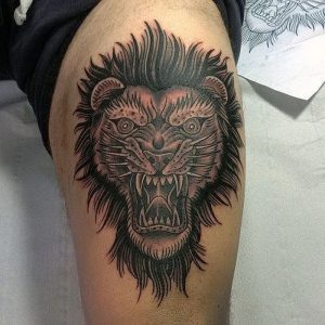 фото тату лев от 18.11.2017 №084 - tattoo lion - tattoo-photo.ru