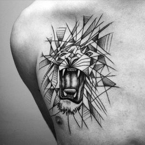 фото тату лев от 18.11.2017 №085 - tattoo lion - tattoo-photo.ru