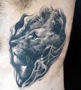 фото тату лев от 18.11.2017 №086 - tattoo lion - tattoo-photo.ru