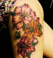 фото тату лилия от 19.11.2017 №008 — tattoo lily — tattoo-photo.ru