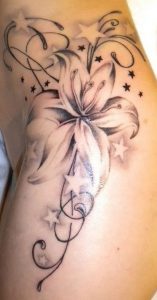 фото тату лилия от 19.11.2017 №011 - tattoo lily - tattoo-photo.ru