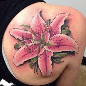 фото тату лилия от 19.11.2017 №020 - tattoo lily - tattoo-photo.ru