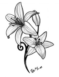 фото тату лилия от 19.11.2017 №026 - tattoo lily - tattoo-photo.ru