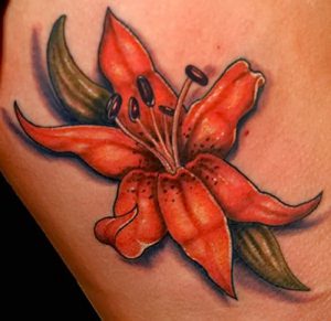 фото тату лилия от 19.11.2017 №035 - tattoo lily - tattoo-photo.ru