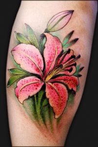 фото тату лилия от 19.11.2017 №036 - tattoo lily - tattoo-photo.ru