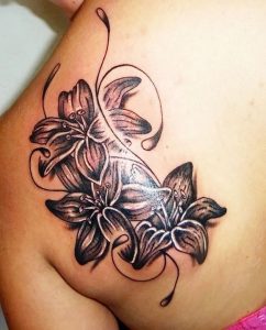фото тату лилия от 19.11.2017 №038 - tattoo lily - tattoo-photo.ru