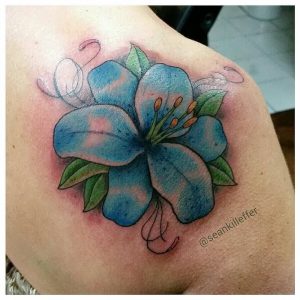 фото тату лилия от 19.11.2017 №045 - tattoo lily - tattoo-photo.ru