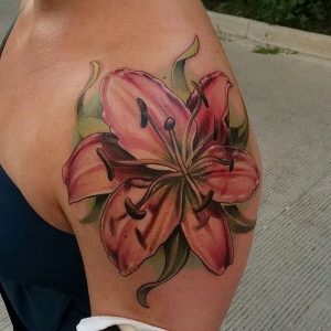 фото тату лилия от 19.11.2017 №051 - tattoo lily - tattoo-photo.ru