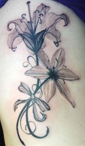 фото тату лилия от 19.11.2017 №054 - tattoo lily - tattoo-photo.ru