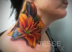 фото тату лилия от 19.11.2017 №065 - tattoo lily - tattoo-photo.ru