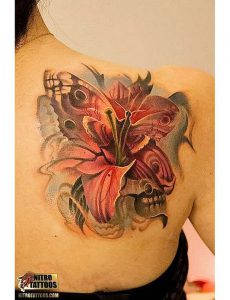 фото тату лилия от 19.11.2017 №092 - tattoo lily - tattoo-photo.ru
