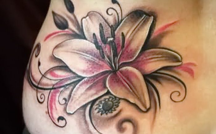 фото тату лилия от 19.11.2017 №101 - tattoo lily - tattoo-photo.ru