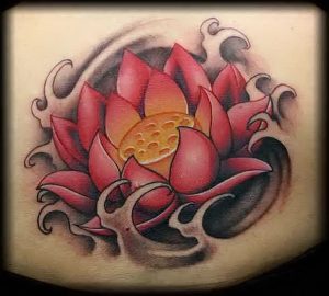 фото тату лотос от 19.11.2017 №031 - lotus tattoo - tattoo-photo.ru