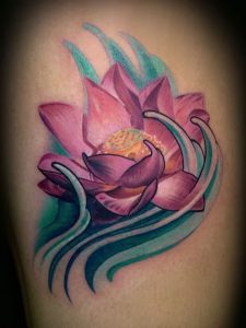 фото тату лотос от 19.11.2017 №087 - lotus tattoo - tattoo-photo.ru