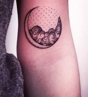 фото тату луна от 19.11.2017 №003 — tattoo moon — tattoo-photo.ru