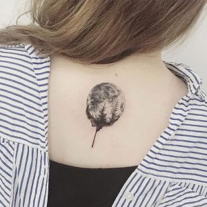 фото тату луна от 19.11.2017 №005 - tattoo moon - tattoo-photo.ru