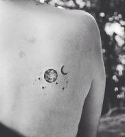 фото тату луна от 19.11.2017 №006 — tattoo moon — tattoo-photo.ru