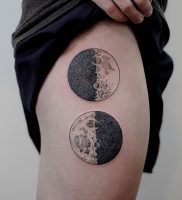 фото тату луна от 19.11.2017 №008 — tattoo moon — tattoo-photo.ru