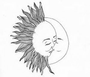 фото тату луна от 19.11.2017 №009 - tattoo moon - tattoo-photo.ru