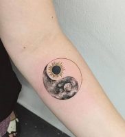 фото тату луна от 19.11.2017 №013 — tattoo moon — tattoo-photo.ru