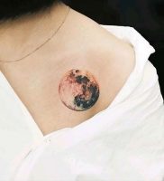 фото тату луна от 19.11.2017 №015 — tattoo moon — tattoo-photo.ru
